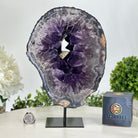 Extra Plus Quality Amethyst Portal on Metal Stand, 6.6 lbs & 10.4" Tall #5606 - 0112 - Brazil GemsBrazil GemsExtra Plus Quality Amethyst Portal on Metal Stand, 6.6 lbs & 10.4" Tall #5606 - 0112Portals on Fixed Bases5606 - 0112