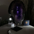 Extra Plus Quality Amethyst Portal on Metal Stand, 6.6 lbs & 10.4" Tall #5606 - 0112 - Brazil GemsBrazil GemsExtra Plus Quality Amethyst Portal on Metal Stand, 6.6 lbs & 10.4" Tall #5606 - 0112Portals on Fixed Bases5606 - 0112