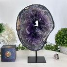 Extra Plus Quality Amethyst Portal on Metal Stand, 6.6 lbs & 10.4" Tall #5606 - 0112 - Brazil GemsBrazil GemsExtra Plus Quality Amethyst Portal on Metal Stand, 6.6 lbs & 10.4" Tall #5606 - 0112Portals on Fixed Bases5606 - 0112