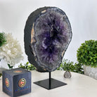 Extra Plus Quality Amethyst Portal on Metal Stand, 6.6 lbs & 10.4" Tall #5606 - 0112 - Brazil GemsBrazil GemsExtra Plus Quality Amethyst Portal on Metal Stand, 6.6 lbs & 10.4" Tall #5606 - 0112Portals on Fixed Bases5606 - 0112