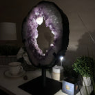 Extra Plus Quality Amethyst Portal, Rotating Stand, 20.4 lbs & 18.1" Tall #5604 - 0143 - Brazil GemsBrazil GemsExtra Plus Quality Amethyst Portal, Rotating Stand, 20.4 lbs & 18.1" Tall #5604 - 0143Portals on Rotating Bases5604 - 0143