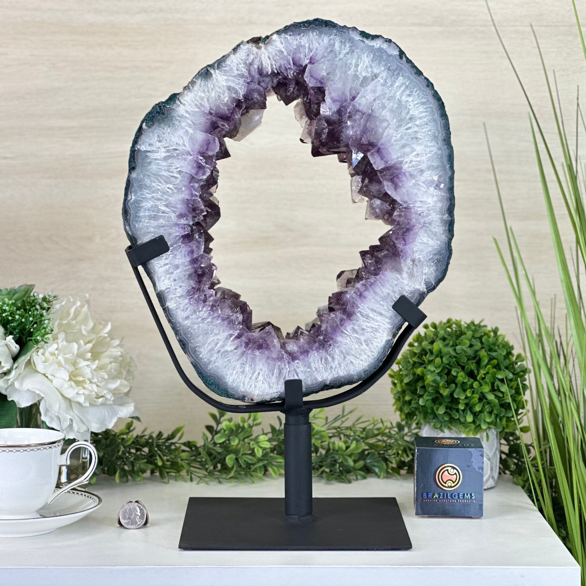 Amethyst Portal on a Rotating Stand by Brazil Gems® #5604-0143