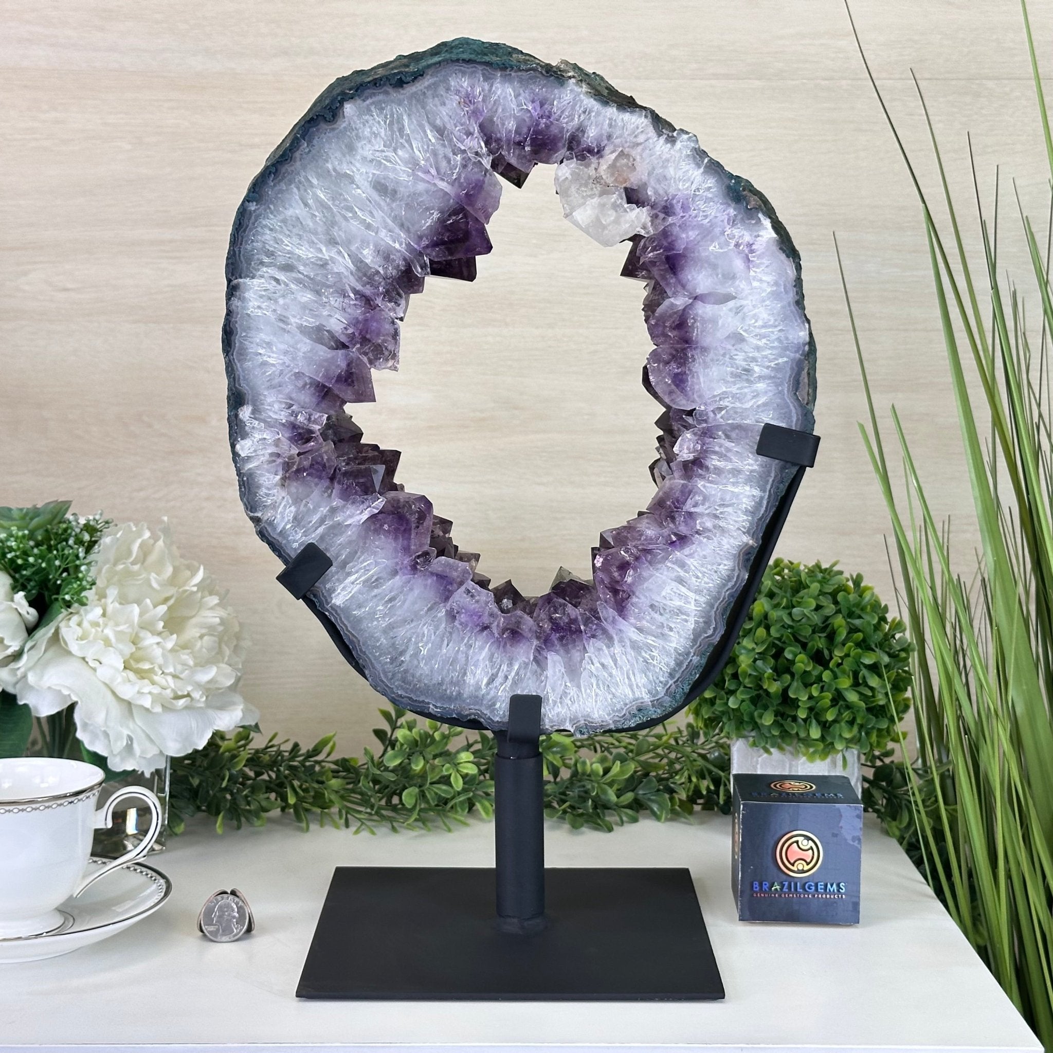 Amethyst Portal on a Rotating Stand by Brazil Gems® #5604-0143