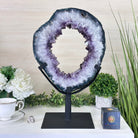 Extra Plus Quality Amethyst Portal, Rotating Stand, 21.1 lbs & 17.9" Tall #5604 - 0145 - Brazil GemsBrazil GemsExtra Plus Quality Amethyst Portal, Rotating Stand, 21.1 lbs & 17.9" Tall #5604 - 0145Portals on Rotating Bases5604 - 0145