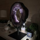 Extra Plus Quality Amethyst Portal, Rotating Stand, 21.1 lbs & 17.9" Tall #5604 - 0145 - Brazil GemsBrazil GemsExtra Plus Quality Amethyst Portal, Rotating Stand, 21.1 lbs & 17.9" Tall #5604 - 0145Portals on Rotating Bases5604 - 0145