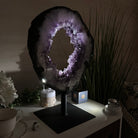 Extra Plus Quality Amethyst Portal, Rotating Stand, 21.1 lbs & 17.9" Tall #5604 - 0145 - Brazil GemsBrazil GemsExtra Plus Quality Amethyst Portal, Rotating Stand, 21.1 lbs & 17.9" Tall #5604 - 0145Portals on Rotating Bases5604 - 0145