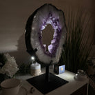 Extra Plus Quality Amethyst Portal, Rotating Stand, 23.3 lbs & 18.4" Tall #5604 - 0146 - Brazil GemsBrazil GemsExtra Plus Quality Amethyst Portal, Rotating Stand, 23.3 lbs & 18.4" Tall #5604 - 0146Portals on Rotating Bases5604 - 0146