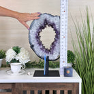 Extra Plus Quality Amethyst Portal, Rotating Stand, 23.3 lbs & 18.4" Tall #5604 - 0146 - Brazil GemsBrazil GemsExtra Plus Quality Amethyst Portal, Rotating Stand, 23.3 lbs & 18.4" Tall #5604 - 0146Portals on Rotating Bases5604 - 0146