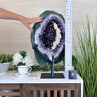 Extra Plus Quality Amethyst Portal, Rotating Stand, 38.5 lbs & 22.2" Tall #5604 - 0148 - Brazil GemsBrazil GemsExtra Plus Quality Amethyst Portal, Rotating Stand, 38.5 lbs & 22.2" Tall #5604 - 0148Portals on Rotating Bases5604 - 0148