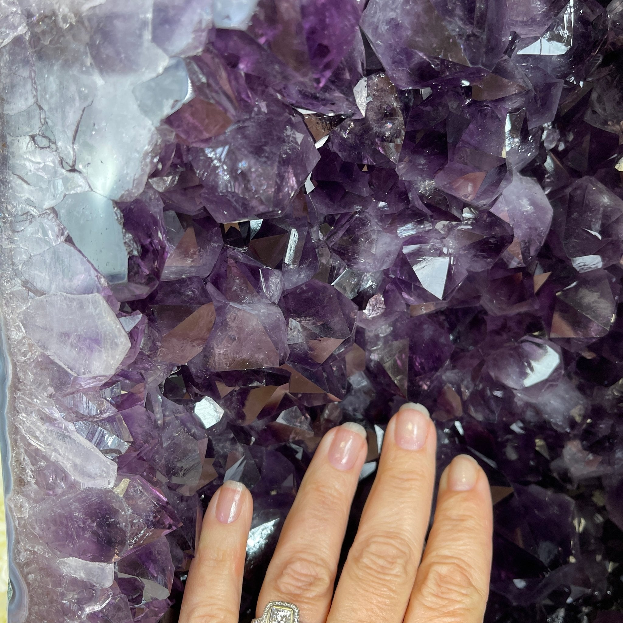 Extra Plus Quality Brazilian Amethyst Cathedral, 105.8 lbs & 23.75” tall Model #5601-0541 by Brazil Gems - Brazil GemsBrazil GemsExtra Plus Quality Brazilian Amethyst Cathedral, 105.8 lbs & 23.75” tall Model #5601-0541 by Brazil GemsCathedrals5601-0541