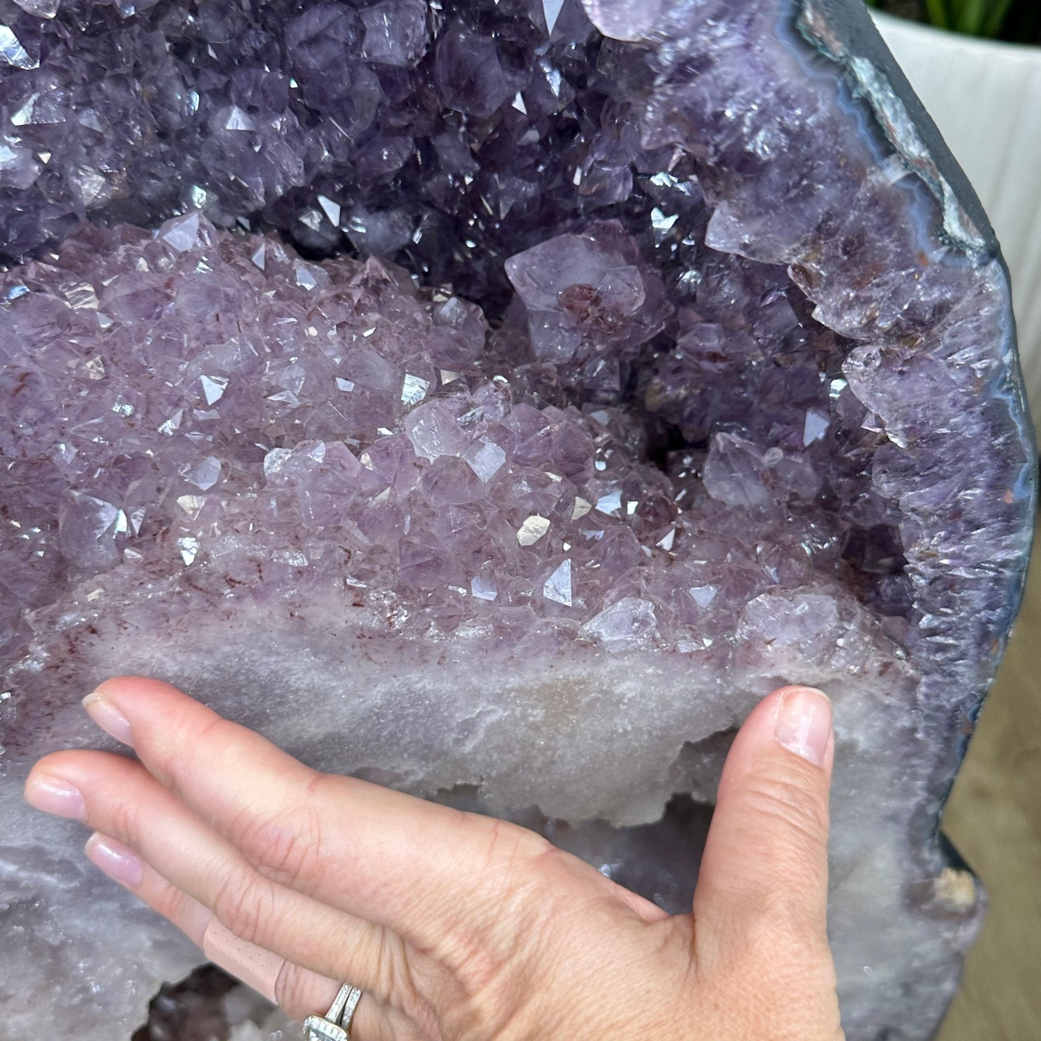 Extra Plus Quality Brazilian Amethyst Cathedral, 110.3 lbs & 35" Tall, Model #5601-1211 by Brazil Gems - Brazil GemsBrazil GemsExtra Plus Quality Brazilian Amethyst Cathedral, 110.3 lbs & 35" Tall, Model #5601-1211 by Brazil GemsCathedrals5601-1211