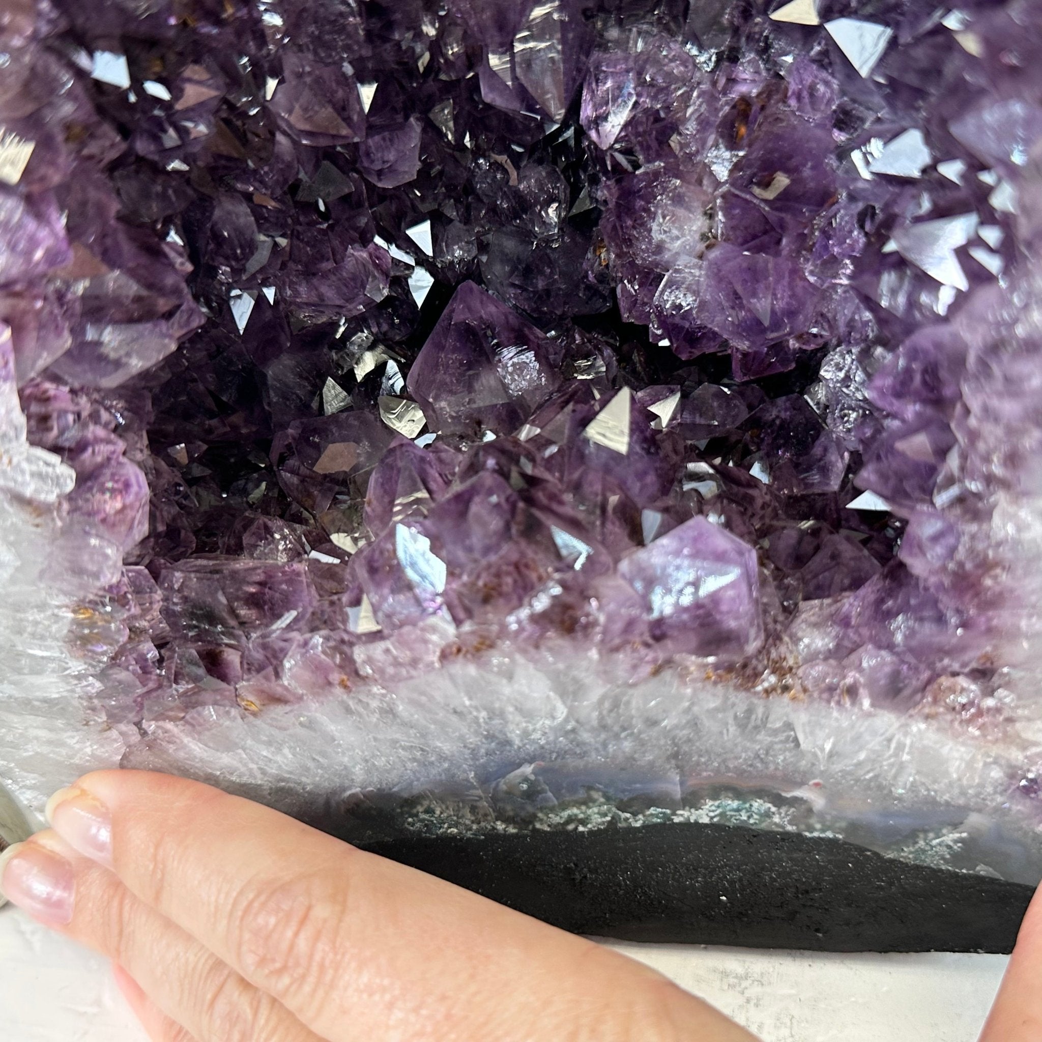 Extra Plus Quality Brazilian Amethyst Cathedral, 16 lbs & 11.8" Tall, Model #5601-0969 by Brazil Gems - Brazil GemsBrazil GemsExtra Plus Quality Brazilian Amethyst Cathedral, 16 lbs & 11.8" Tall, Model #5601-0969 by Brazil GemsCathedrals5601-0969
