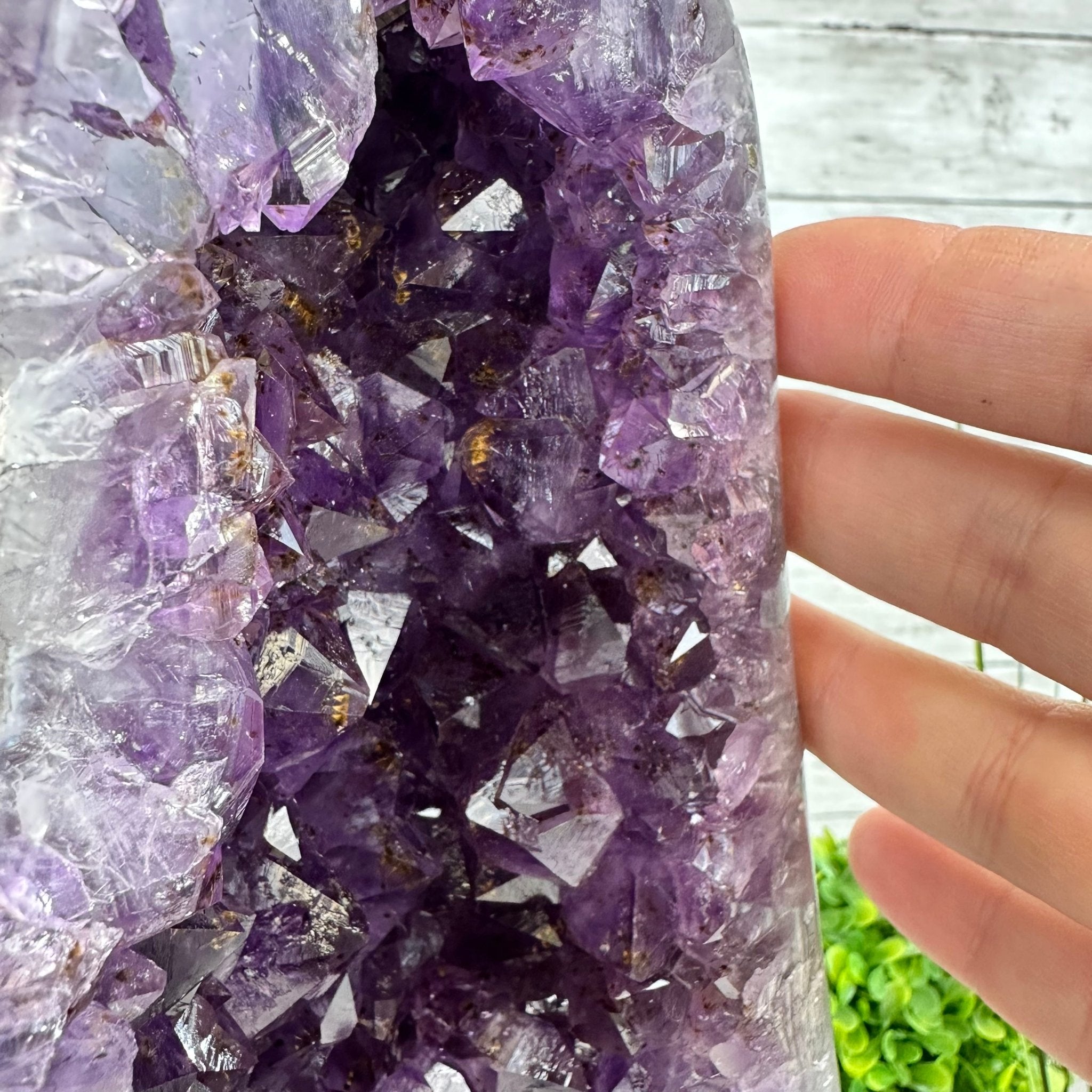 Extra Plus Quality Brazilian Amethyst Cathedral, 19.3 lbs & 13.25" Tall, Model #5601-1076 by Brazil Gems - Brazil GemsBrazil GemsExtra Plus Quality Brazilian Amethyst Cathedral, 19.3 lbs & 13.25" Tall, Model #5601-1076 by Brazil GemsCathedrals5601-1076