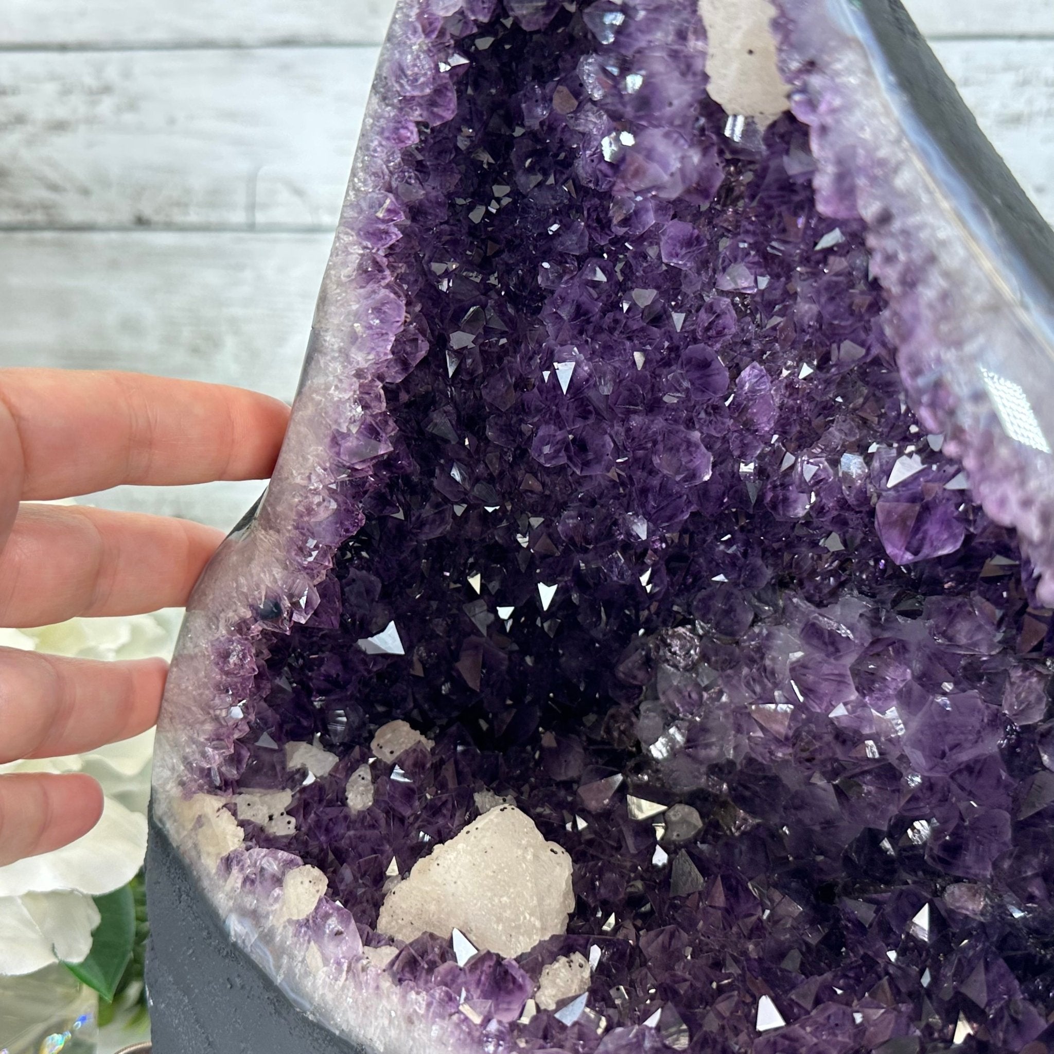 Extra Plus Quality Brazilian Amethyst Cathedral, 20.5 lbs & 10.8" Tall Model #5601-0839 by Brazil Gems - Brazil GemsBrazil GemsExtra Plus Quality Brazilian Amethyst Cathedral, 20.5 lbs & 10.8" Tall Model #5601-0839 by Brazil GemsCathedrals5601-0839