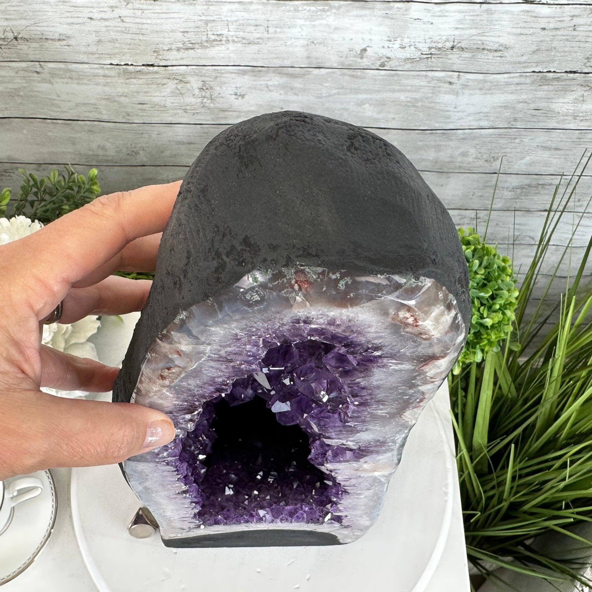 Extra Plus Quality Brazilian Amethyst Cathedral, 40.1 lbs & 20.6" Tall Model #5601-0848 by Brazil Gems - Brazil GemsBrazil GemsExtra Plus Quality Brazilian Amethyst Cathedral, 40.1 lbs & 20.6" Tall Model #5601-0848 by Brazil GemsCathedrals5601-0848