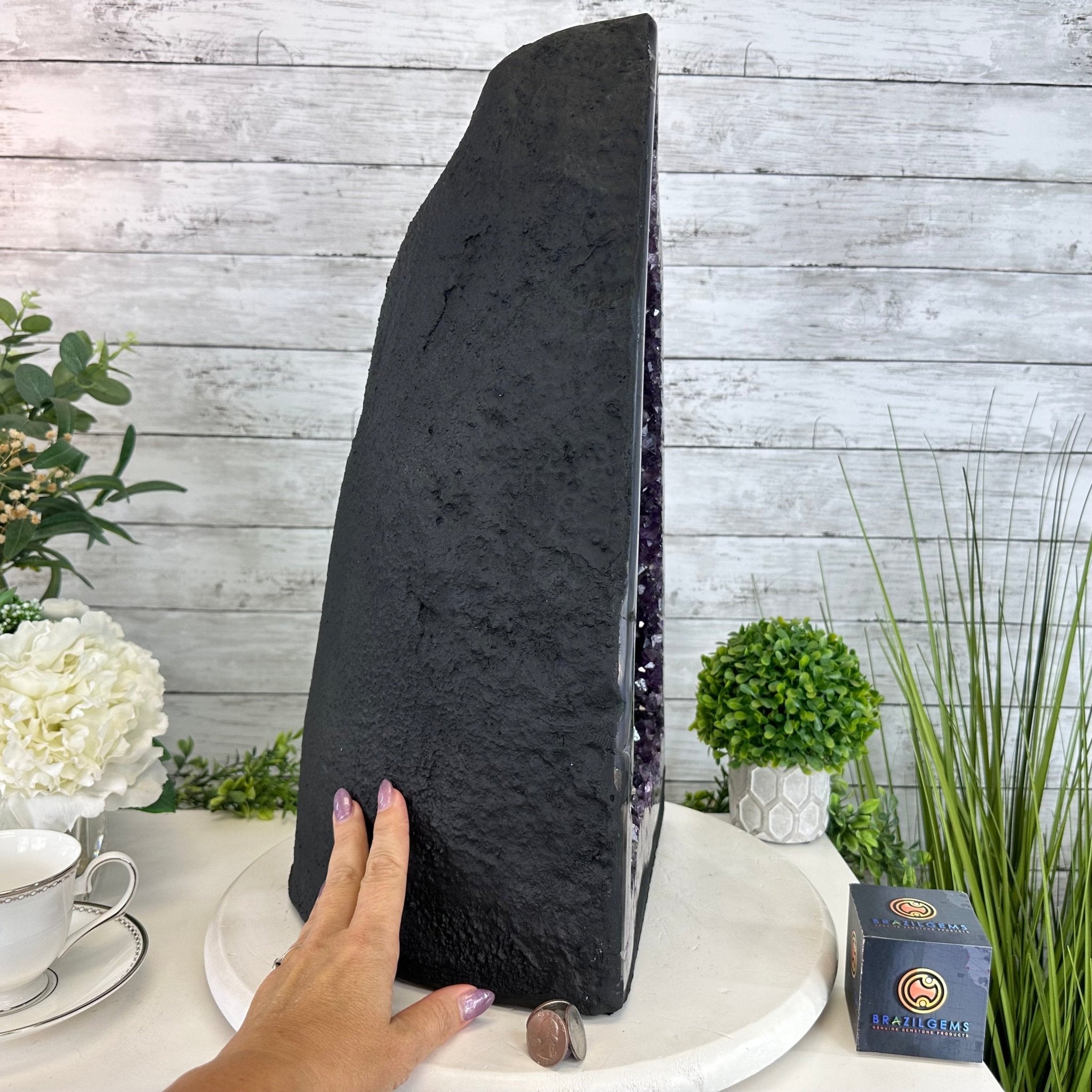 Extra Plus Quality Brazilian Amethyst Cathedral, 44.6 lbs & 19.8" Tall #5601 - 1312 - Brazil GemsBrazil GemsExtra Plus Quality Brazilian Amethyst Cathedral, 44.6 lbs & 19.8" Tall #5601 - 1312Cathedrals5601 - 1312