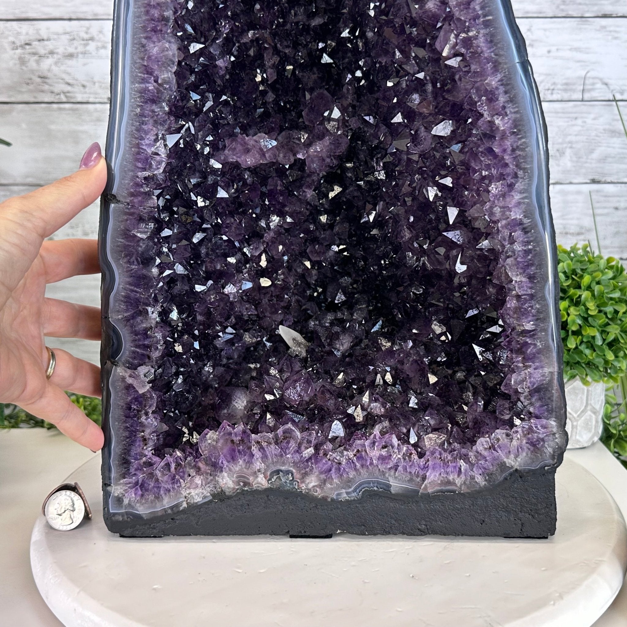 Extra Plus Quality Brazilian Amethyst Cathedral, 44.6 lbs & 19.8" Tall #5601 - 1312 - Brazil GemsBrazil GemsExtra Plus Quality Brazilian Amethyst Cathedral, 44.6 lbs & 19.8" Tall #5601 - 1312Cathedrals5601 - 1312