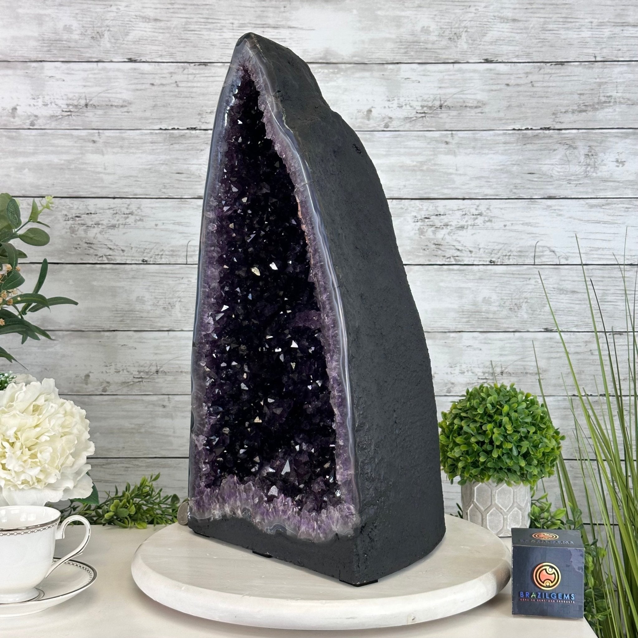 Extra Plus Quality Brazilian Amethyst Cathedral, 44.6 lbs & 19.8" Tall #5601 - 1312 - Brazil GemsBrazil GemsExtra Plus Quality Brazilian Amethyst Cathedral, 44.6 lbs & 19.8" Tall #5601 - 1312Cathedrals5601 - 1312