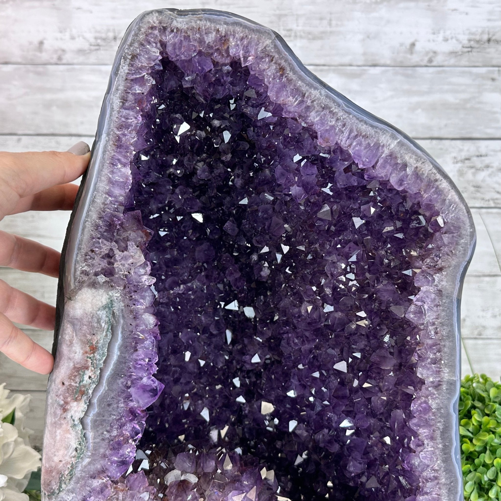 Extra Plus Quality Brazilian Amethyst Cathedral, 47.2 lbs & 17" Tall, Model #5601-1083 by Brazil Gems - Brazil GemsBrazil GemsExtra Plus Quality Brazilian Amethyst Cathedral, 47.2 lbs & 17" Tall, Model #5601-1083 by Brazil GemsCathedrals5601-1083