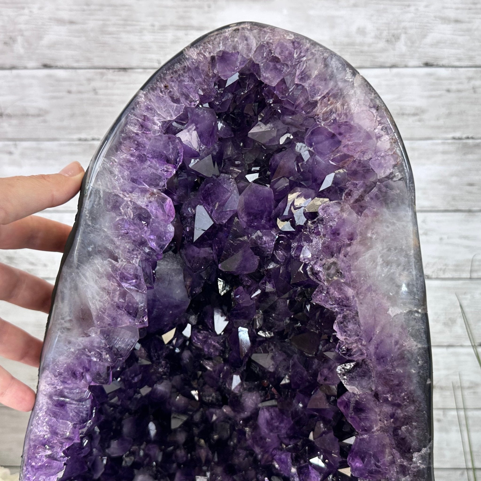 Extra Plus Quality Brazilian Amethyst Cathedral, 51.3 lbs & 20" Tall, Model #5601-0989 by Brazil Gems - Brazil GemsBrazil GemsExtra Plus Quality Brazilian Amethyst Cathedral, 51.3 lbs & 20" Tall, Model #5601-0989 by Brazil GemsCathedrals5601-0989