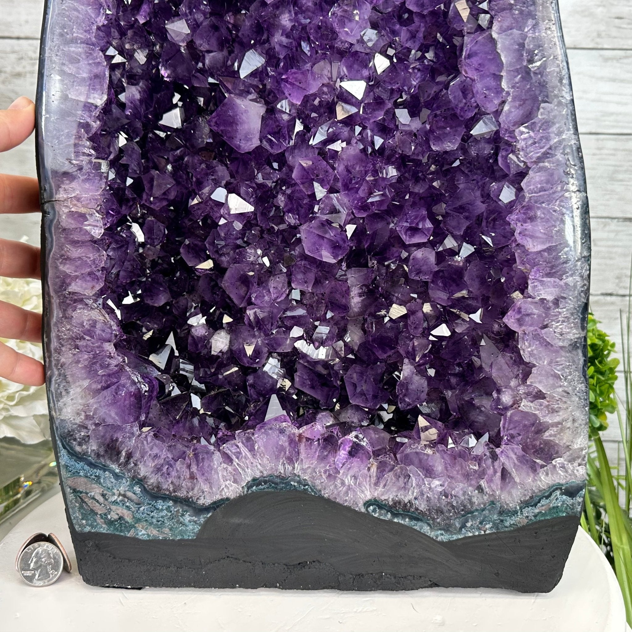 Extra Plus Quality Brazilian Amethyst Cathedral, 53.9 lbs & 20.5" Tall, Model #5601-1085 by Brazil Gems - Brazil GemsBrazil GemsExtra Plus Quality Brazilian Amethyst Cathedral, 53.9 lbs & 20.5" Tall, Model #5601-1085 by Brazil GemsCathedrals5601-1085