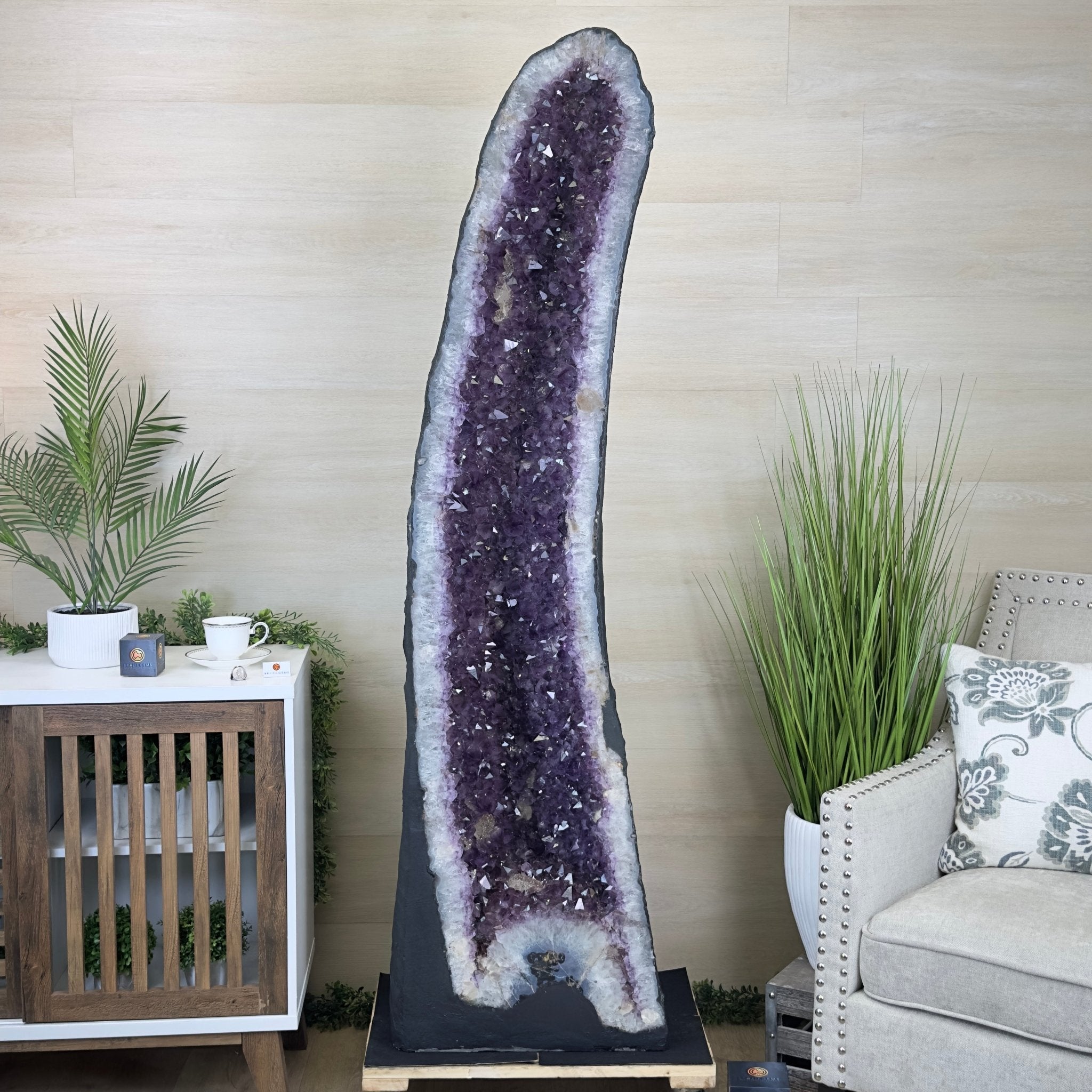 Extra Plus Quality Brazilian Amethyst Cathedral, 545 lbs & 69 Inches Tall #5601 - 1477 - Brazil GemsBrazil GemsExtra Plus Quality Brazilian Amethyst Cathedral, 545 lbs & 69 Inches Tall #5601 - 1477Cathedrals5601 - 1477