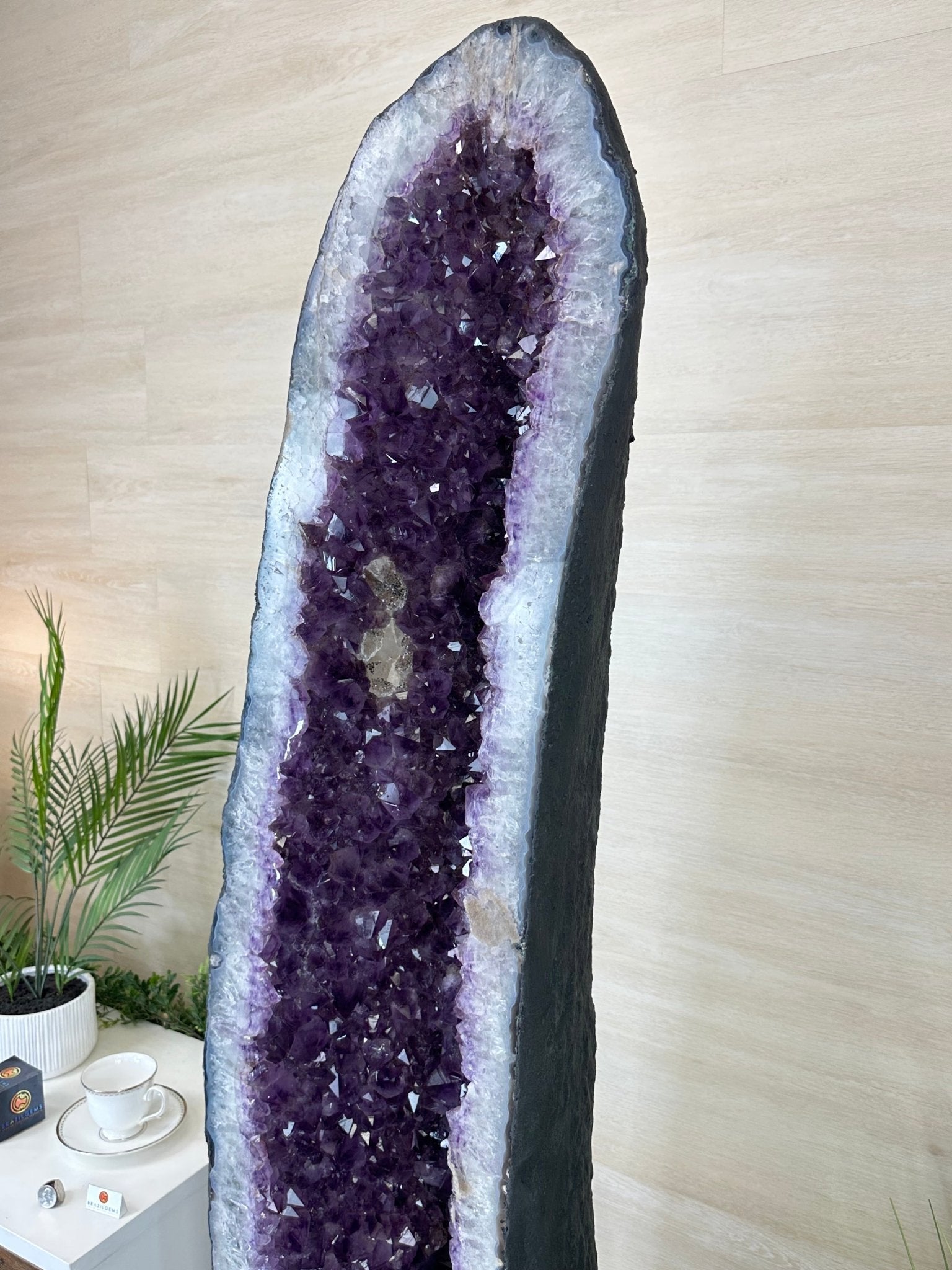 Extra Plus Quality Brazilian Amethyst Cathedral, 545 lbs & 69 Inches Tall #5601 - 1477 - Brazil GemsBrazil GemsExtra Plus Quality Brazilian Amethyst Cathedral, 545 lbs & 69 Inches Tall #5601 - 1477Cathedrals5601 - 1477
