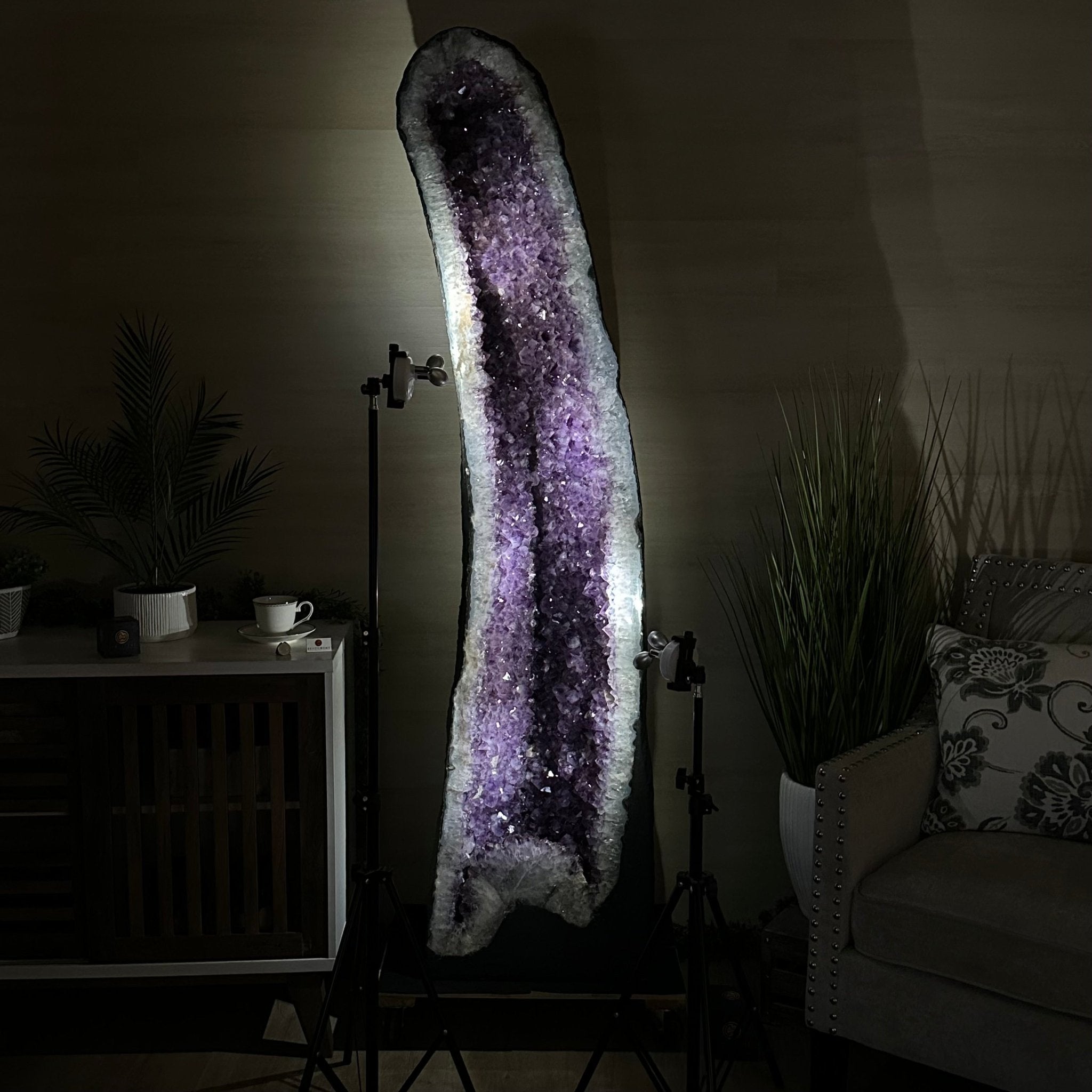 Extra Plus Quality Brazilian Amethyst Cathedral, 586.5 lbs & 71 Inches Tall #5601 - 1478 - Brazil GemsBrazil GemsExtra Plus Quality Brazilian Amethyst Cathedral, 586.5 lbs & 71 Inches Tall #5601 - 1478Cathedrals5601 - 1478