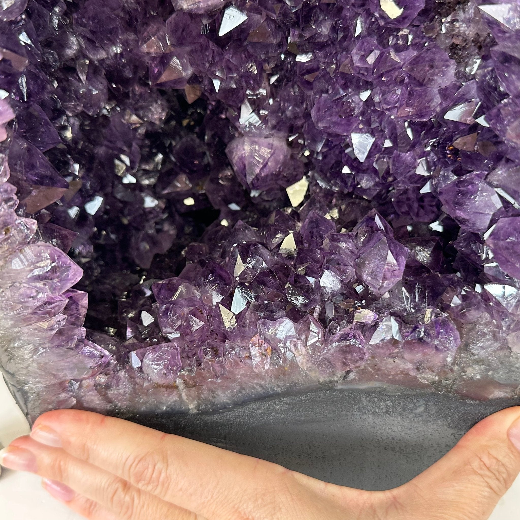Extra Plus Quality Brazilian Amethyst Cathedral, 60.7 lbs & 29.5" Tall, Model #5601-1294 by Brazil Gems - Brazil GemsBrazil GemsExtra Plus Quality Brazilian Amethyst Cathedral, 60.7 lbs & 29.5" Tall, Model #5601-1294 by Brazil GemsCathedrals5601-1294
