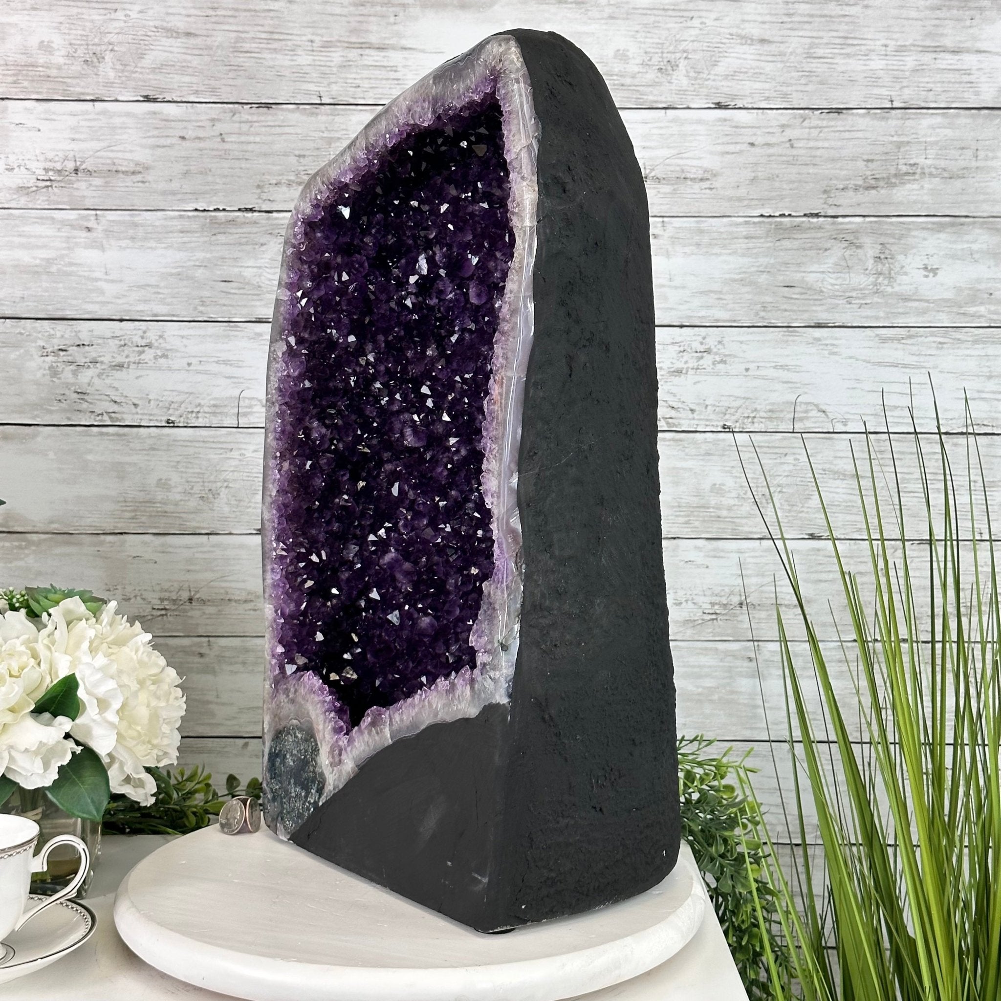 Extra Plus Quality Brazilian Amethyst Cathedral, 62.5 lbs & 21" Tall, Model #5601-0991 by Brazil Gems - Brazil GemsBrazil GemsExtra Plus Quality Brazilian Amethyst Cathedral, 62.5 lbs & 21" Tall, Model #5601-0991 by Brazil GemsCathedrals5601-0991