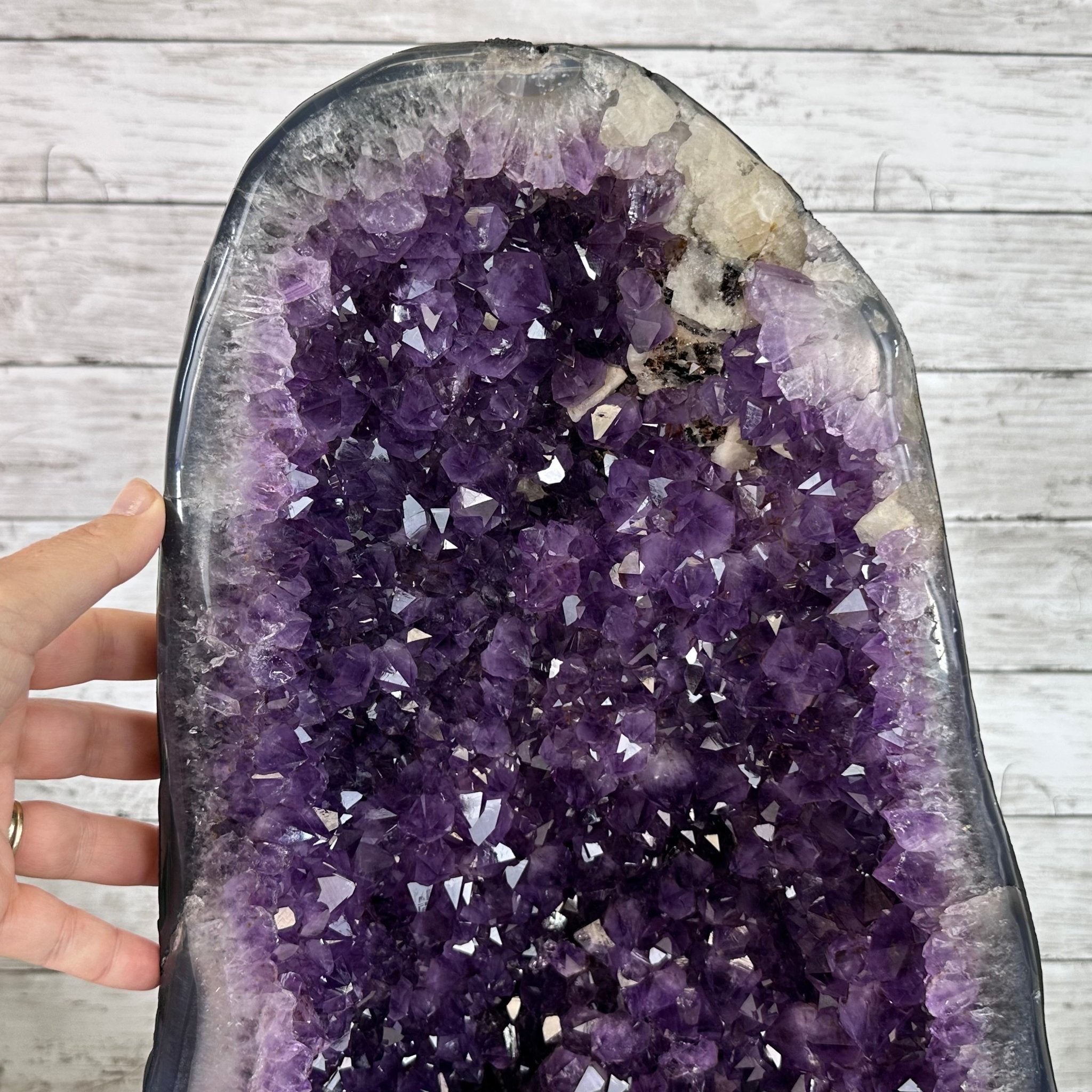 Extra Plus Quality Brazilian Amethyst Cathedral, 77.2 lbs & 24.2" Tall, Model #5601-0992 by Brazil Gems - Brazil GemsBrazil GemsExtra Plus Quality Brazilian Amethyst Cathedral, 77.2 lbs & 24.2" Tall, Model #5601-0992 by Brazil GemsCathedrals5601-0992