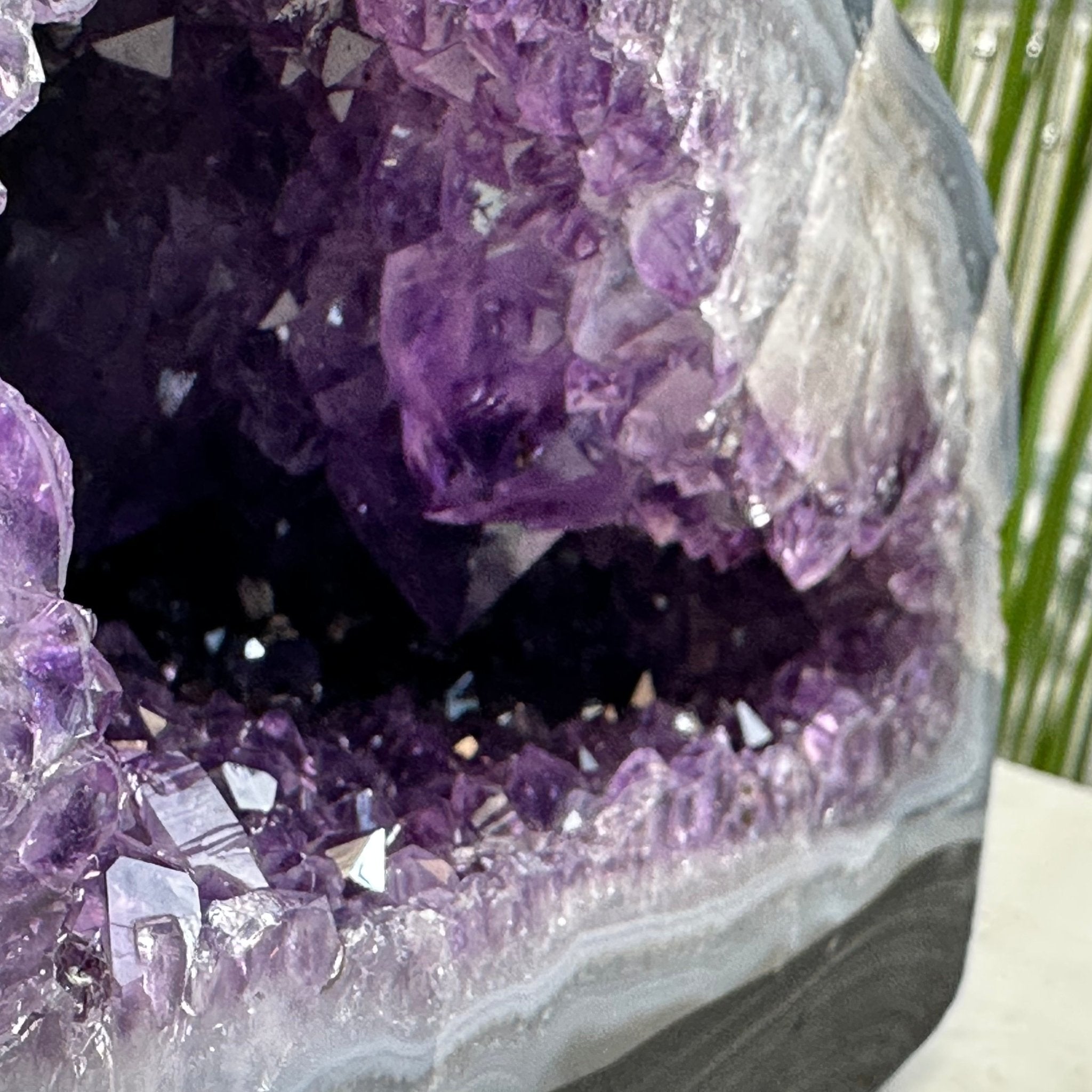 Extra Plus Quality Brazilian Amethyst Cathedral, 8.1 lbs & 4.75" Tall, Model #5601-1051 by Brazil Gems - Brazil GemsBrazil GemsExtra Plus Quality Brazilian Amethyst Cathedral, 8.1 lbs & 4.75" Tall, Model #5601-1051 by Brazil GemsCathedrals5601-1051