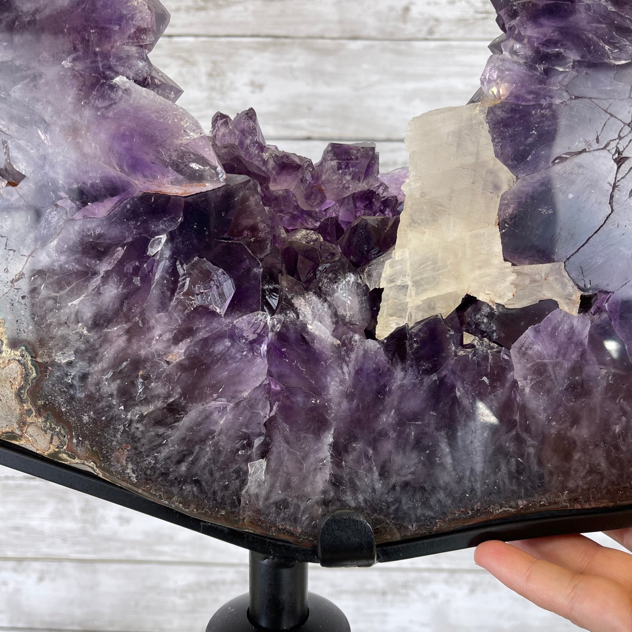 Extra Plus Quality Brazilian Amethyst Crystal Portal on a Tall Rotating Stand, 81.6 lbs & 69.5" tall Model #5604-0099 by Brazil Gems - Brazil GemsBrazil GemsExtra Plus Quality Brazilian Amethyst Crystal Portal on a Tall Rotating Stand, 81.6 lbs & 69.5" tall Model #5604-0099 by Brazil GemsPortals on Rotating Bases5604-0099