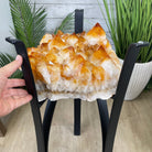 Extra Plus Quality Brazilian Citrine Geode Side Table, 46.1 lbs, 24" tall on a metal base #1392-0008 by Brazil Gems - Brazil GemsBrazil GemsExtra Plus Quality Brazilian Citrine Geode Side Table, 46.1 lbs, 24" tall on a metal base #1392-0008 by Brazil GemsTables: Side1392-0008