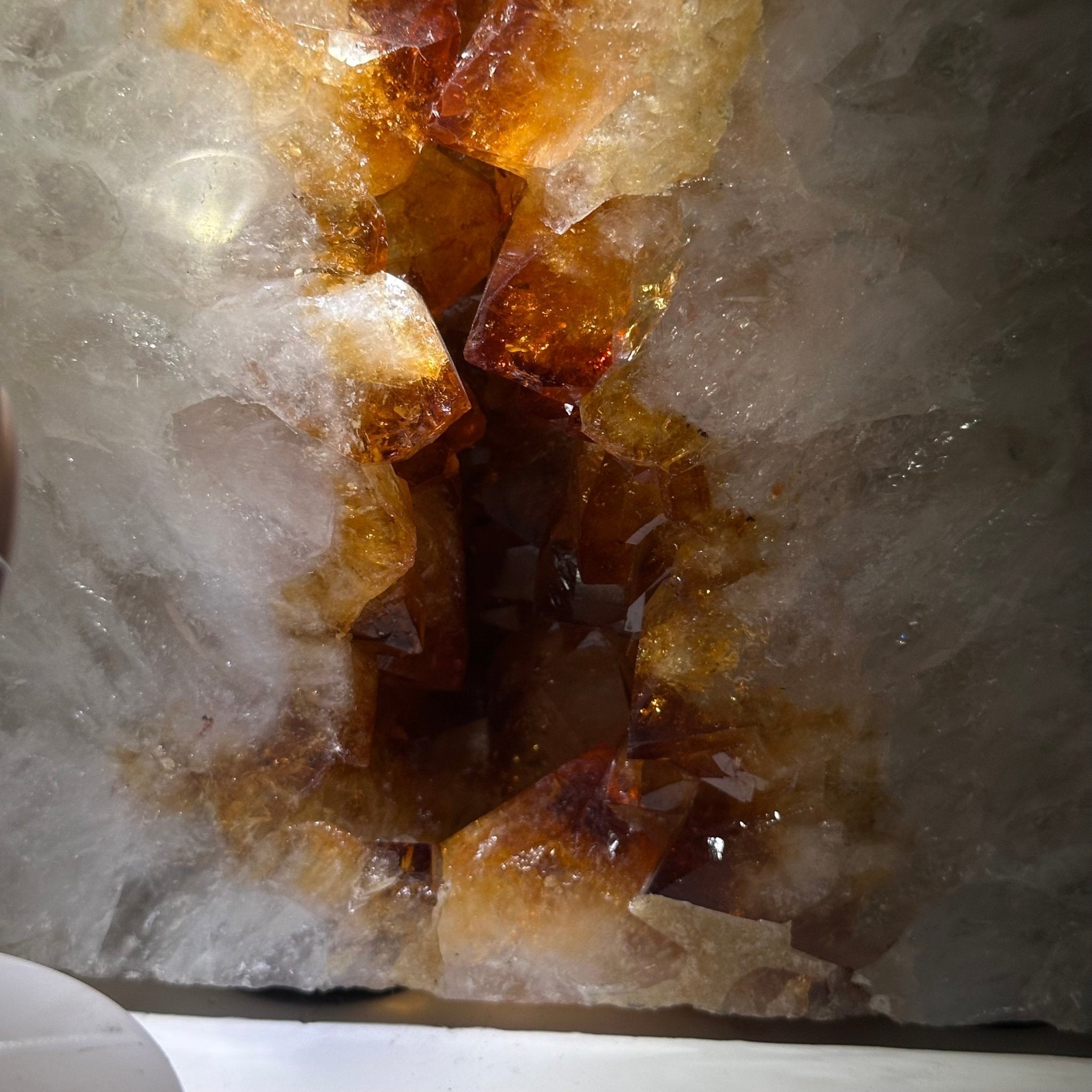 Extra Plus Quality Citrine Cathedral, 45.3 lbs & 17.4" Tall 5603 - 0398 - Brazil GemsBrazil GemsExtra Plus Quality Citrine Cathedral, 45.3 lbs & 17.4" Tall 5603 - 0398Cathedrals5603 - 0398