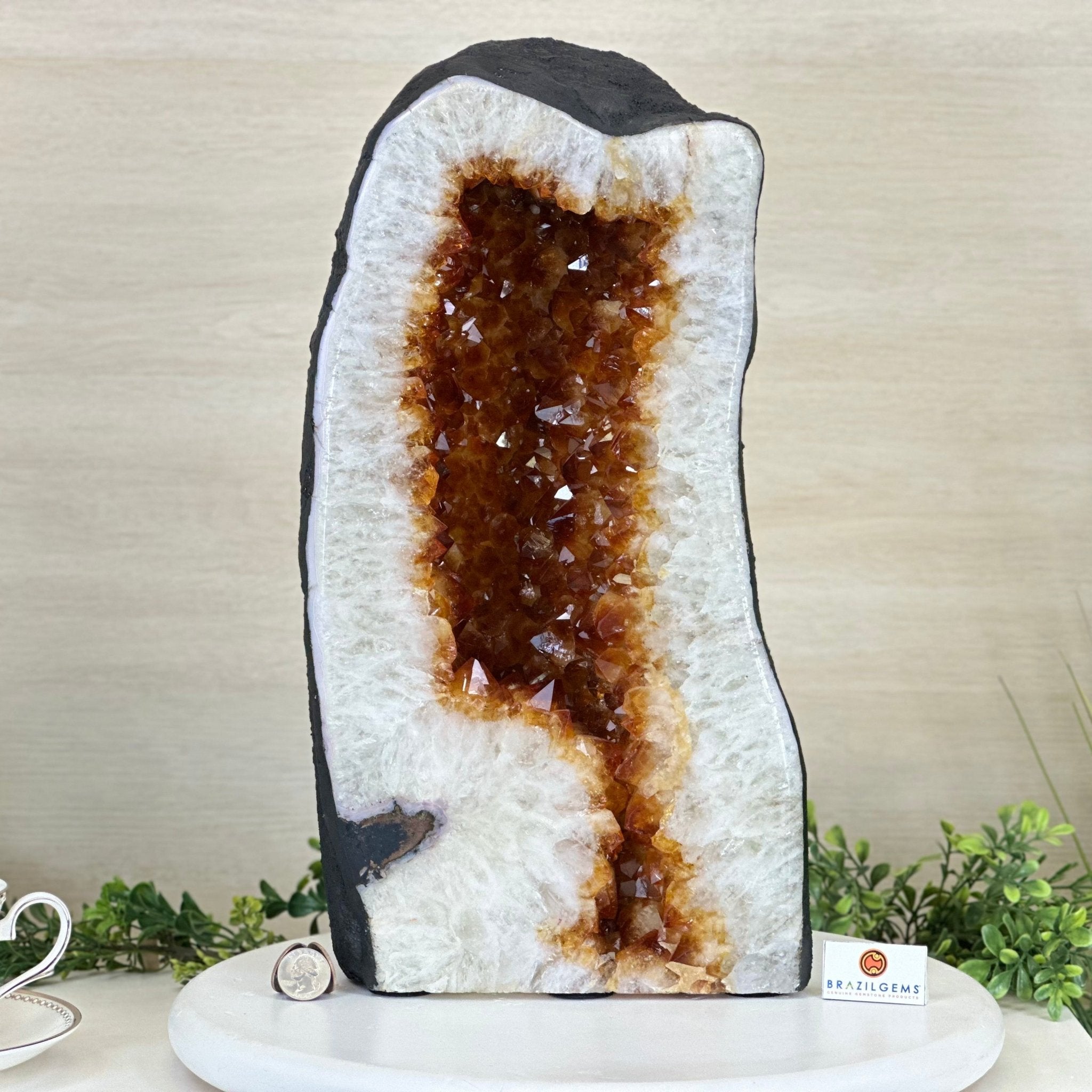 Extra Plus Quality Citrine Cathedral, 45.3 lbs & 17.4" Tall 5603 - 0398 - Brazil GemsBrazil GemsExtra Plus Quality Citrine Cathedral, 45.3 lbs & 17.4" Tall 5603 - 0398Cathedrals5603 - 0398