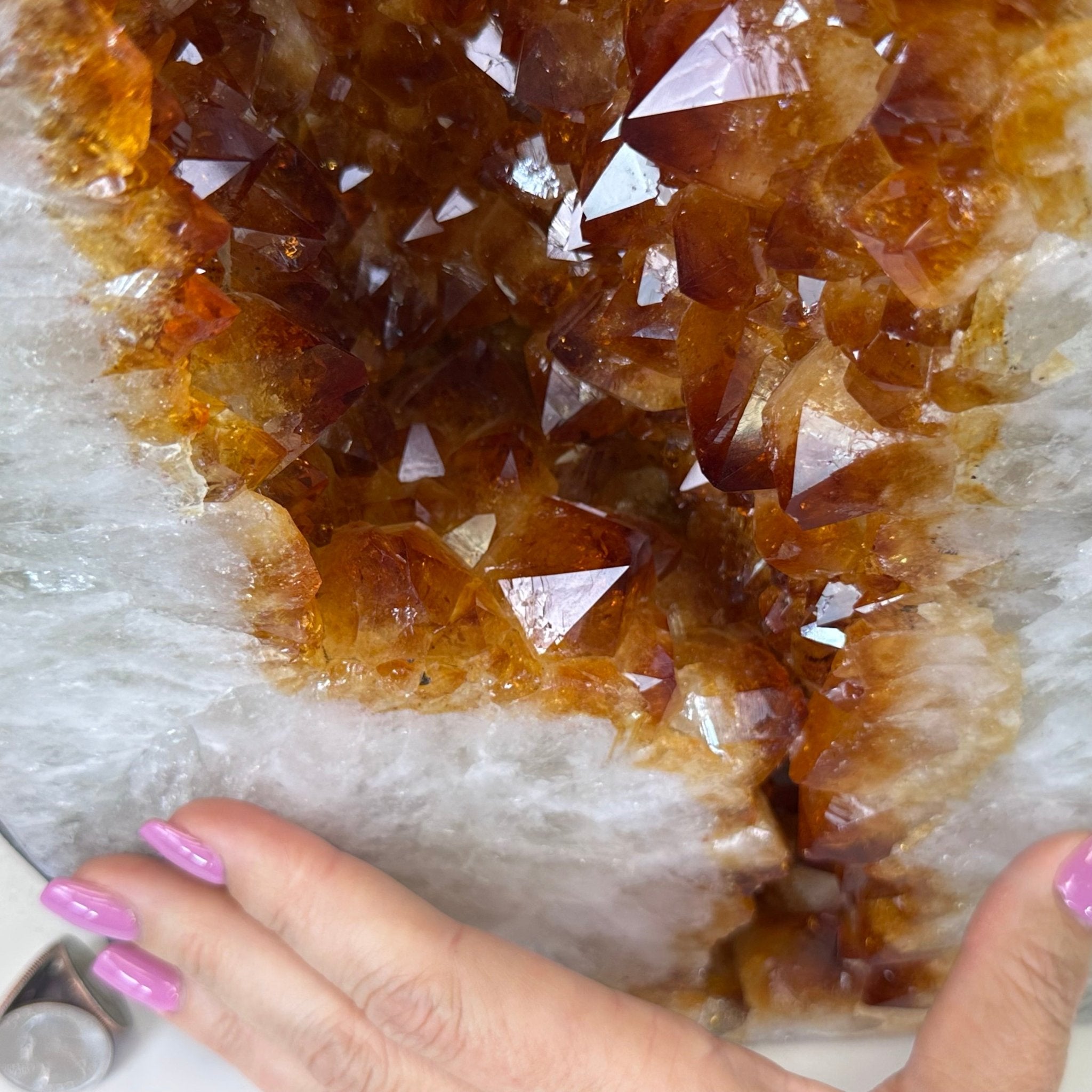 Extra Plus Quality Citrine Cathedral, 45.3 lbs & 17.4" Tall 5603 - 0398 - Brazil GemsBrazil GemsExtra Plus Quality Citrine Cathedral, 45.3 lbs & 17.4" Tall 5603 - 0398Cathedrals5603 - 0398