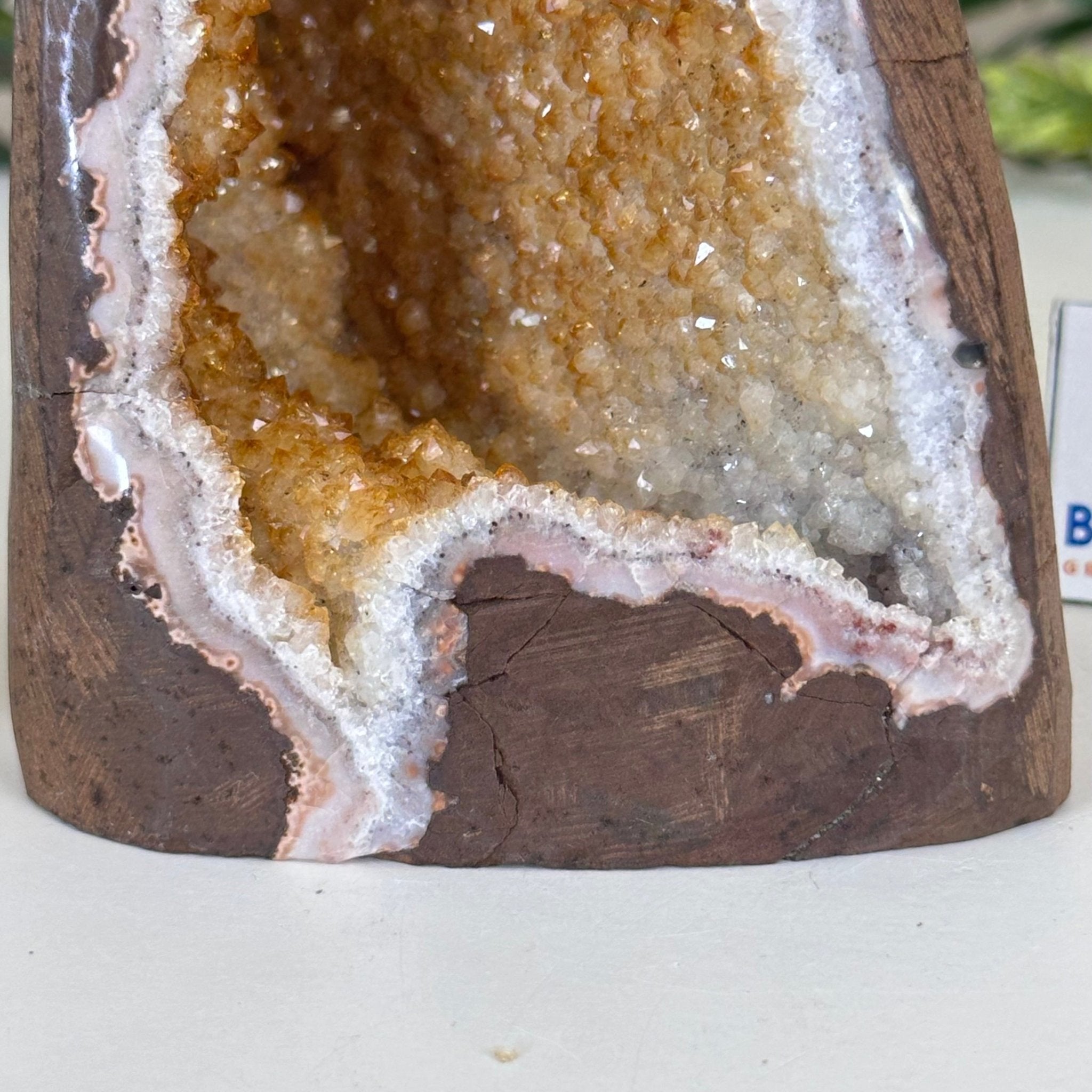 Extra Plus Quality Citrine Cluster w/ flat base, 3.3" Tall 5612 - 0216 - Brazil GemsBrazil GemsExtra Plus Quality Citrine Cluster w/ flat base, 3.3" Tall 5612 - 0216Small Clusters with Flat Bases5612 - 0216