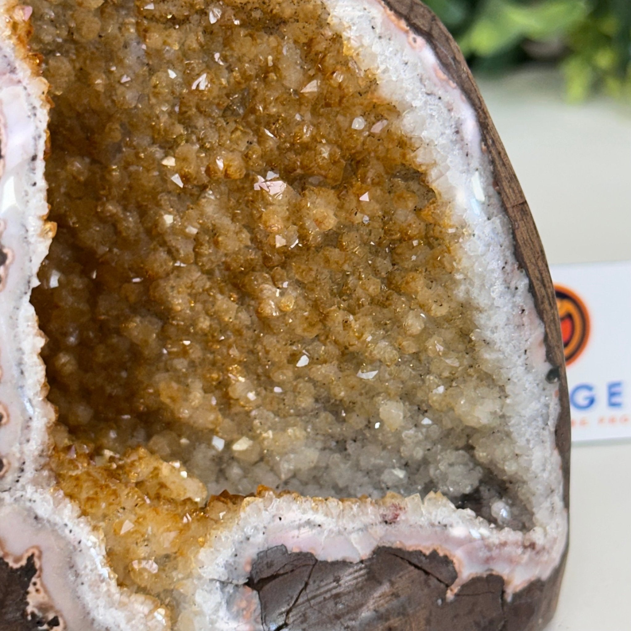 Extra Plus Quality Citrine Cluster w/ flat base, 3.3" Tall 5612 - 0216 - Brazil GemsBrazil GemsExtra Plus Quality Citrine Cluster w/ flat base, 3.3" Tall 5612 - 0216Small Clusters with Flat Bases5612 - 0216