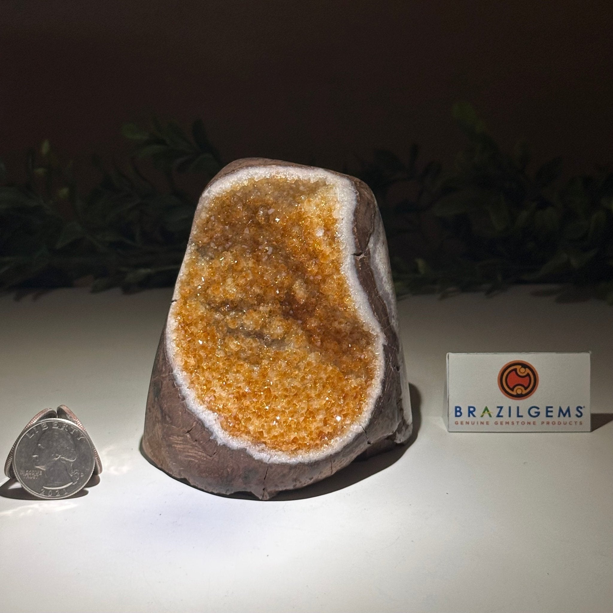 Extra Plus Quality Citrine Cluster w/ flat base, 3.6" Tall 5612 - 0184 - Brazil GemsBrazil GemsExtra Plus Quality Citrine Cluster w/ flat base, 3.6" Tall 5612 - 0184Small Clusters with Flat Bases5612 - 0184