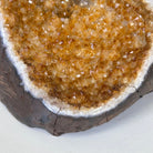 Extra Plus Quality Citrine Cluster w/ flat base, 3.6" Tall 5612 - 0184 - Brazil GemsBrazil GemsExtra Plus Quality Citrine Cluster w/ flat base, 3.6" Tall 5612 - 0184Small Clusters with Flat Bases5612 - 0184