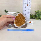 Extra Plus Quality Citrine Cluster w/ flat base, 3.7" Tall 5612 - 0222 - Brazil GemsBrazil GemsExtra Plus Quality Citrine Cluster w/ flat base, 3.7" Tall 5612 - 0222Small Clusters with Flat Bases5612 - 0222