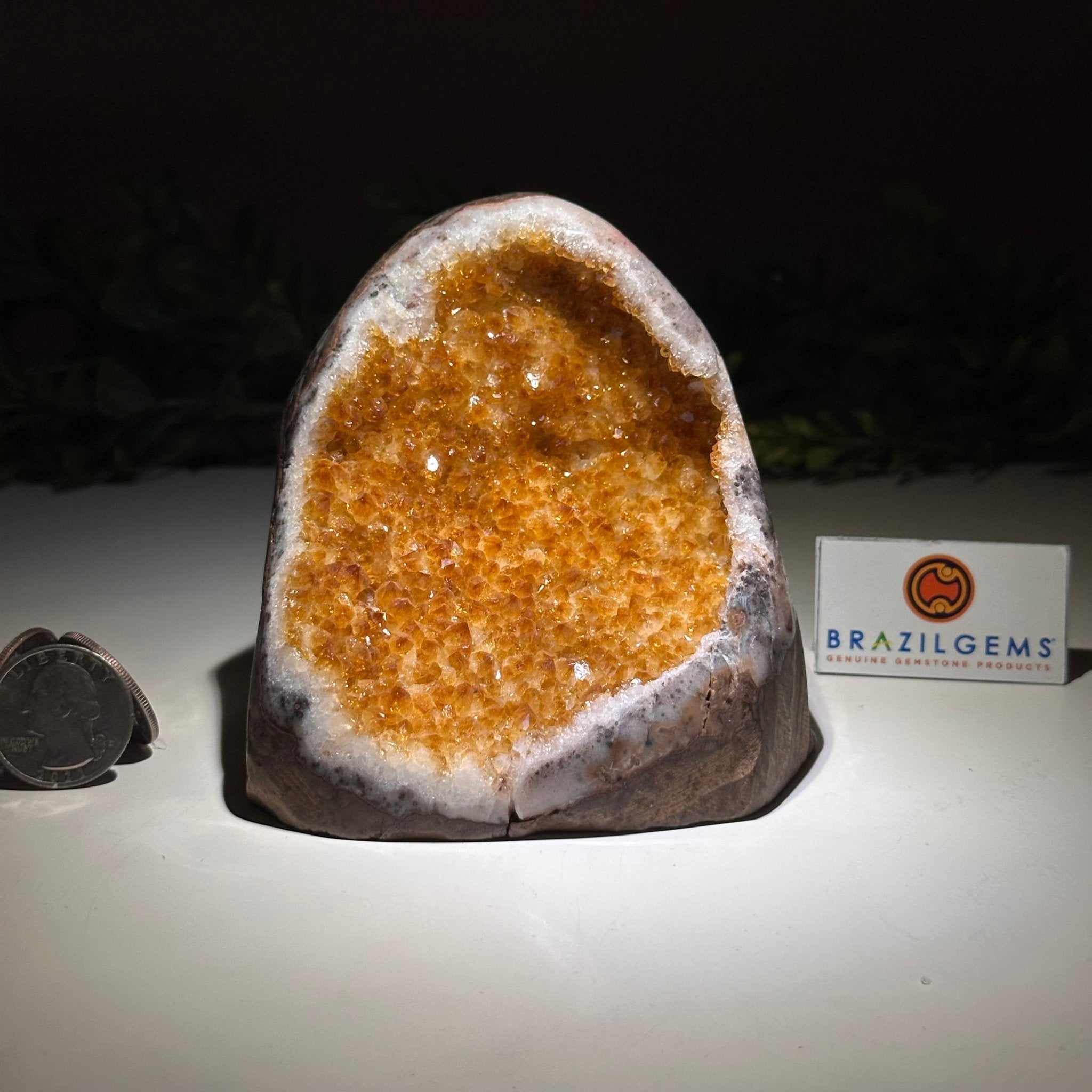 Extra Plus Quality Citrine Cluster w/ flat base, 3.7" Tall 5612 - 0222 - Brazil GemsBrazil GemsExtra Plus Quality Citrine Cluster w/ flat base, 3.7" Tall 5612 - 0222Small Clusters with Flat Bases5612 - 0222