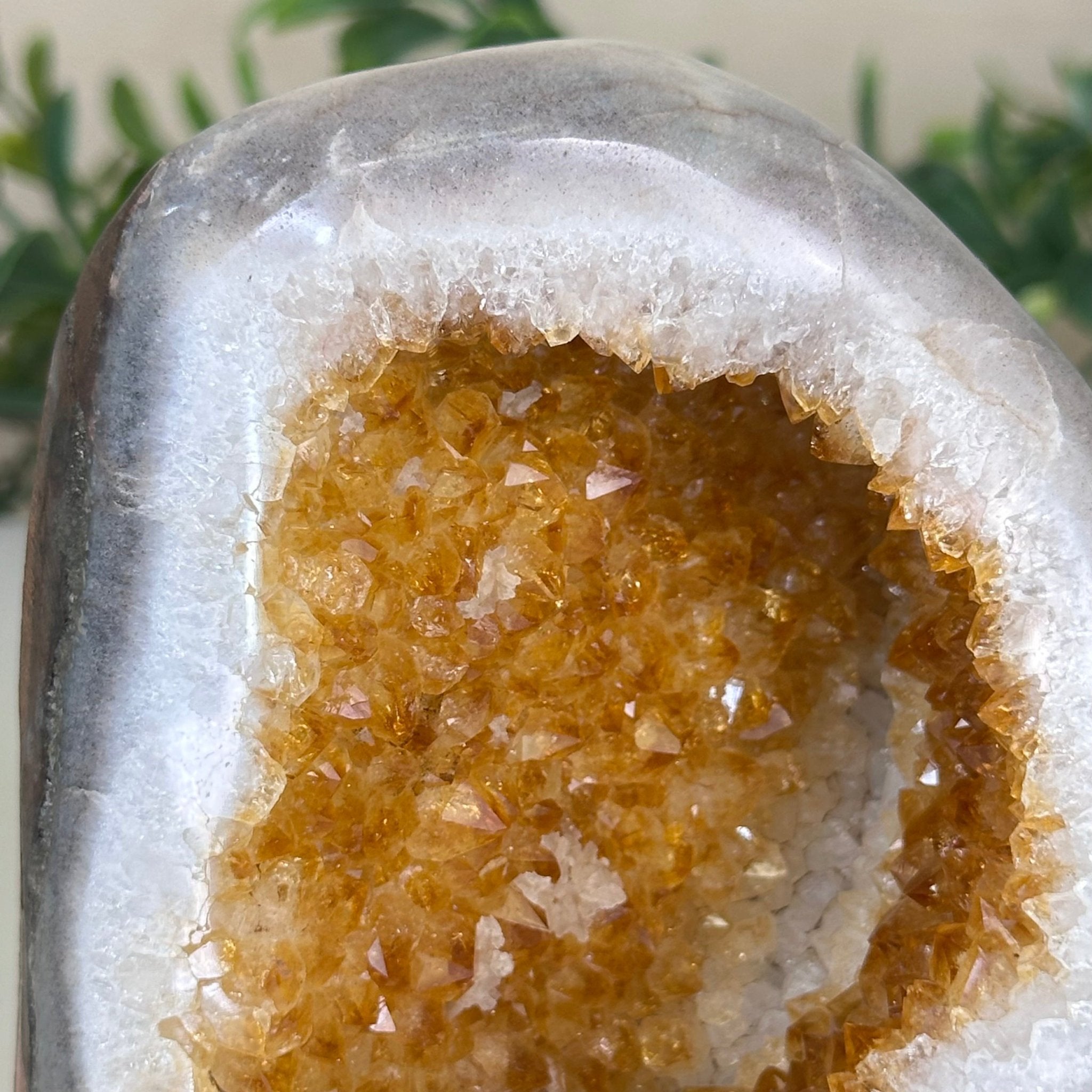 Extra Plus Quality Citrine Cluster w/ flat base, 3.9" Tall 5612 - 0227 - Brazil GemsBrazil GemsExtra Plus Quality Citrine Cluster w/ flat base, 3.9" Tall 5612 - 0227Small Clusters with Flat Bases5612 - 0227