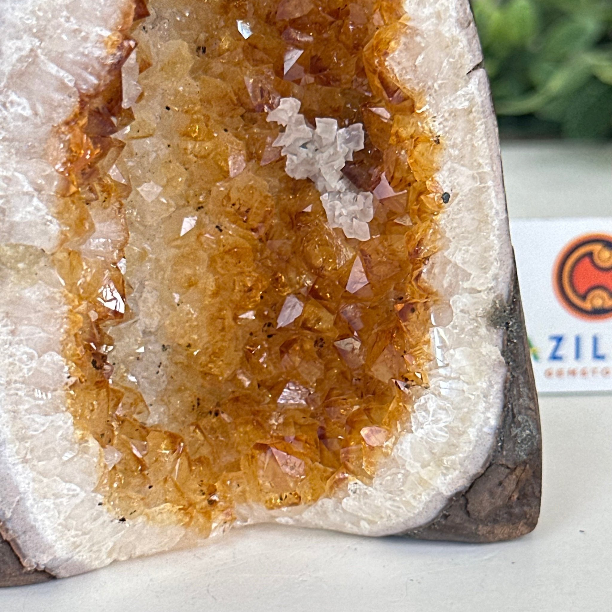 Extra Plus Quality Citrine Cluster w/ flat base, 4" Tall 5612 - 0189 - Brazil GemsBrazil GemsExtra Plus Quality Citrine Cluster w/ flat base, 4" Tall 5612 - 0189Small Clusters with Flat Bases5612 - 0189