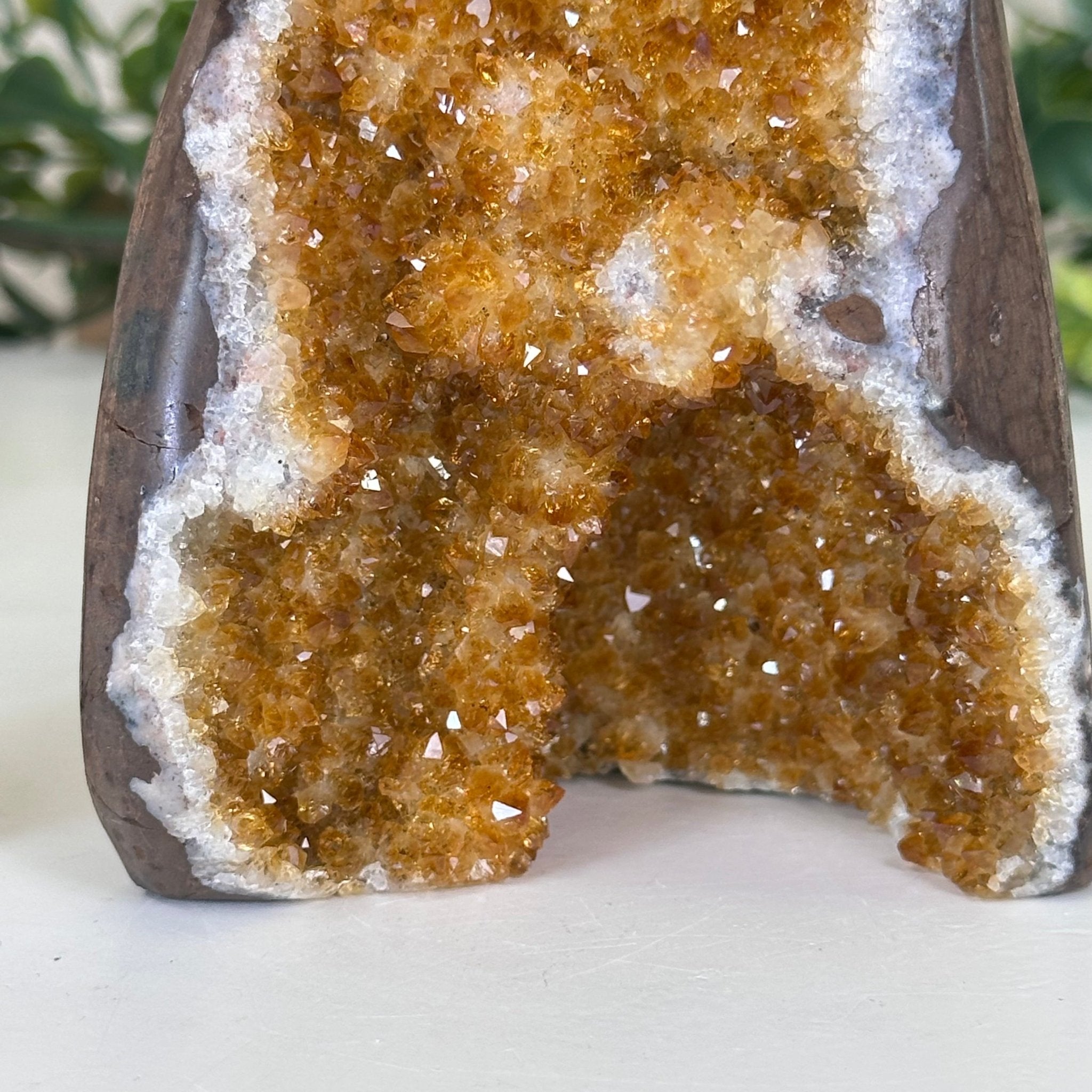 Extra Plus Quality Citrine Cluster w/ flat base, 4.2" Tall 5612 - 0202 - Brazil GemsBrazil GemsExtra Plus Quality Citrine Cluster w/ flat base, 4.2" Tall 5612 - 0202Small Clusters with Flat Bases5612 - 0202