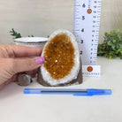 Extra Plus Quality Citrine Cluster w/ flat base, 4.2" Tall 5612 - 0220 - Brazil GemsBrazil GemsExtra Plus Quality Citrine Cluster w/ flat base, 4.2" Tall 5612 - 0220Small Clusters with Flat Bases5612 - 0220
