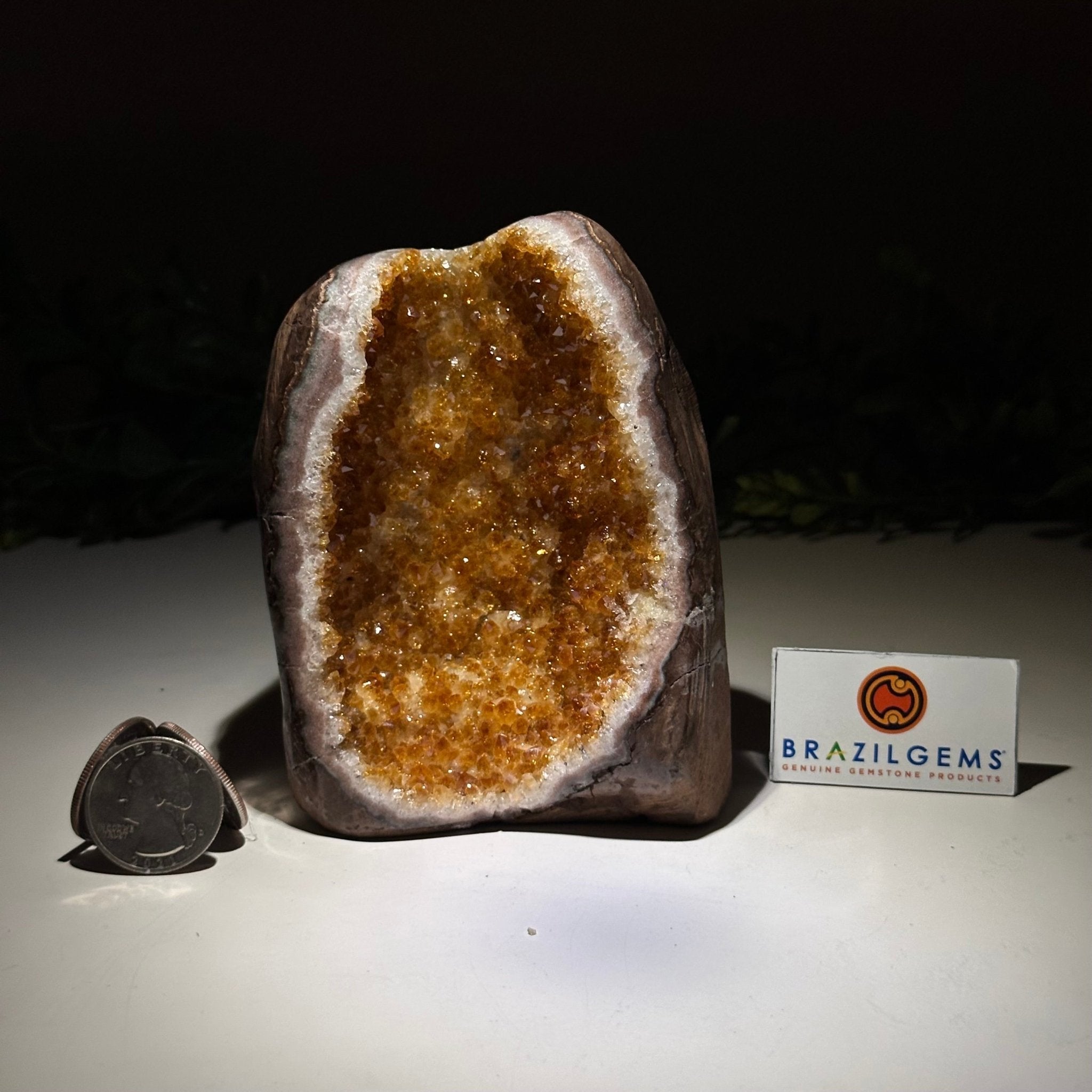 Extra Plus Quality Citrine Cluster w/ flat base, 4.4" Tall 5612 - 0213 - Brazil GemsBrazil GemsExtra Plus Quality Citrine Cluster w/ flat base, 4.4" Tall 5612 - 0213Small Clusters with Flat Bases5612 - 0213