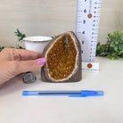 Extra Plus Quality Citrine Cluster w/ flat base, 4.4" Tall 5612 - 0232 - Brazil GemsBrazil GemsExtra Plus Quality Citrine Cluster w/ flat base, 4.4" Tall 5612 - 0232Small Clusters with Flat Bases5612 - 0232