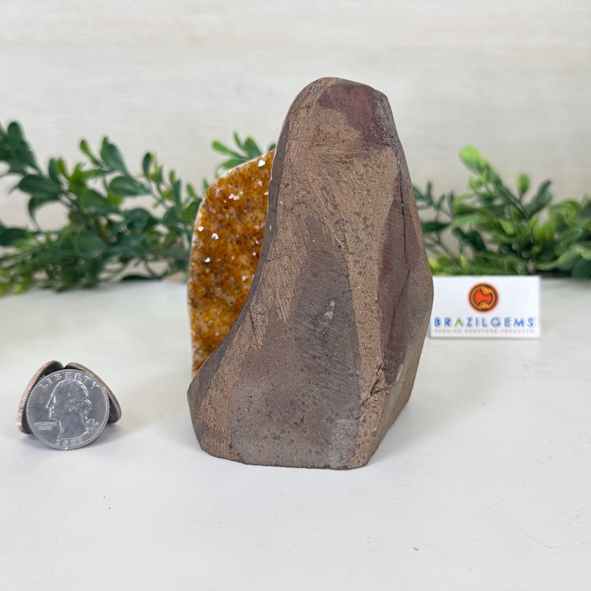 Extra Plus Quality Citrine Cluster w/ flat base, 4.4" Tall 5612 - 0232 - Brazil GemsBrazil GemsExtra Plus Quality Citrine Cluster w/ flat base, 4.4" Tall 5612 - 0232Small Clusters with Flat Bases5612 - 0232